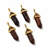 Synthetic Mahogany Obsidian Pointed Pendants G-K329-14G-1