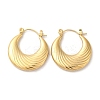 Ion Plating(IP) 304 Stainless Steel Thick Hoop Earrings EJEW-Z022-08G-1