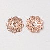 Nickel Free & Lead Free Alloy Flower Bead Caps LS-PALLOY-J514-18RG-FF-1