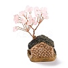 Resin & Natural Rose Quartz Model Ornament DJEW-Z001-01E-4