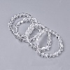 Natural Quartz Crystal Bead Stretch Bracelets BJEW-K213-28-1
