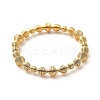 Ion Plating(IP) 304 Stainless Steel Spiral Beaded Bangle BJEW-P283-17G-1
