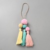 Polyester Tassel Pendant Decorations HJEW-WH20816-012B-1