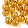 Transparent Blow High Borosilicate Glass Globe Beads GLAA-T003-09C-4