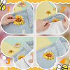 Flower Self Adhesive Computerized Embroidery Cloth Iron on/Sew on Patches PATC-GA0001-84A-3