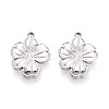 304 Stainless Steel Flower Pendants STAS-T067-55P-1