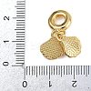 Brass European Dangle Charms KK-N271-35G-2