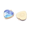 Rack Plating Alloy Enamel Pendants ENAM-N056-366KCG-04-2