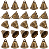 50Pcs Iron Bell Pendants IFIN-UN0001-21-1