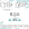 100Pcs Tibetan Style Fish Alloy Beads TIBEB-SC0001-34-2