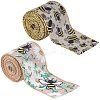 Gorgecraft 2 Rolls 2 Patterns Insect Theme Polyester Ribbon OCOR-GF0002-58A-1