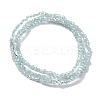 Transparent Electroplate Glass Beads Strands EGLA-H107-01A-B08-4