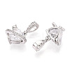 Brass Micro Pave Cubic Zirconia Charms KK-N275-12A-P-2