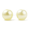Spray Painted ABS Plastic Imitation Pearl Beads OACR-T015-05A-20-2