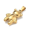 304 Stainless Steel Pendants STAS-F336-10G-01-2