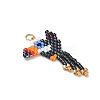 Glass Seed Beaded Bird Pendants PALLOY-MZ00920-02-3