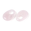 Natural Rose Quartz Large Hole Pendants G-N348-06B-02-2