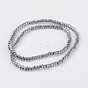 Rondelle Electroplate Non-magnetic Synthetic Hematite Beads Strands G-L436-01B-2