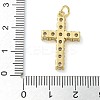 Rack Plating Brass Micro Pave Cubic Zirconia Pendants KK-K392-17A-G-3