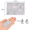 1200Pcs 27 Style White Acrylic Beads FIND-YW0001-15-2