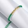 Polyester Cord Braided Bead Bracelets for Women BJEW-L698-01G-05-3