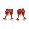 Valentine's Day Alloy Enamel Pendants ENAM-T023-17A-1
