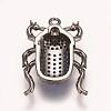 Brass Micro Pave Cubic Zirconia Pendants ZIRC-K078-04B-2