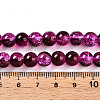 Transparent Crackle Glass Bead Strands GLAA-T025-8mm-02F-4