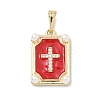 Brass Micro Pave Cubic Zirconia Pendants LS-KK-H255-07G-03-1