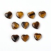 Natural Tiger Eye Heart Palm Stone G-WH0008-11-1