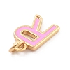 Rack Plating Brass Pendants KK-C065-02R-G-2