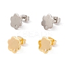 201 Stainless Steel Stud Earring Findings with Hole EJEW-A071-10A-1