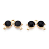 Eco-Friendly Zinc Alloy  Pendants X-ENAM-R051-05-01G-NR-2