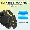 36Pcs 9 Colors Silicone Replacement Watch Band Strap Loops SIL-GF0001-10-5