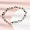 304 Stainless Steel Link Chain Bracelet & Necklace Jewelry Sets SJEW-L199-12P-3