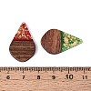 Opaque Resin and Walnut Wood Pendants RESI-T060-10M-3