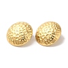 Ion Plating(IP) 304 Stainless Steel Stud Earrings EJEW-D100-01G-2
