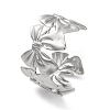 304 Stainless Steel Cuff Bangles for Women BJEW-G729-01P-1