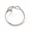 Non-Tarnish 304 Stainless Steel Hollow Out Infinity Finger Ring for Women RJEW-B027-14P-3