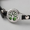 Leather & Alloy Watch Bands AJEW-WH0248-692P-05-2