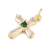 Brass Micro Pave Cubic Zirconia Pendants LS-KK-H273-51G-02-2