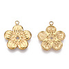 304 Stainless Steel Pendants STAS-T060-44G-1