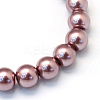 Baking Paint Pearlized Glass Pearl Round Bead Strands HY-Q003-10mm-58-2