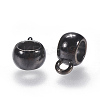 Tibetan Style Alloy Tube Bails TIBEP-LFH251Y-B-LF-2