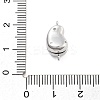 Brass Micro Pave Clear Cubic Zirconia Magnetic Clasps KK-C066-03P-3