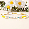 Bohemian Style Ppaerclip Chain Link Bracelets FI6672-4