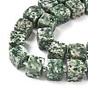 Natural Green Spot Jasper Beads Strands G-D338-A03-4