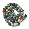 Natural Moss Agate Beads Strands G-C267-A21-3