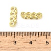 Rack Plating Brass Pave Clear Cubic Zirconia Spacer Bars LS-KK-B088-11C-G-3