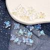 Transparent Spray Painted Glass Charms GLAA-YW0003-14-2